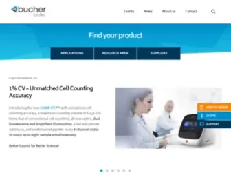 Bucher.ch(Your premier life science solutions provider) Screenshot