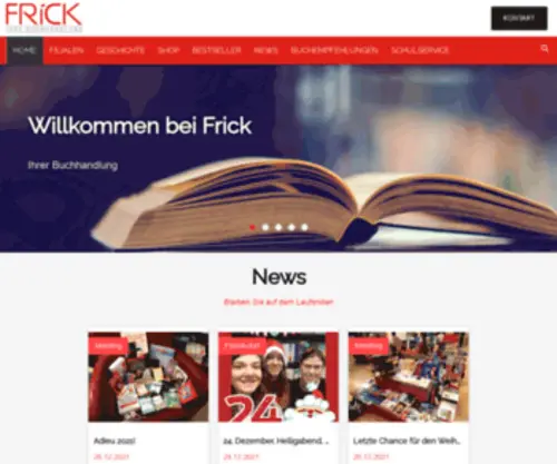 Buchhandlung-Frick.at(IHRE BUCHHANDLUNG) Screenshot