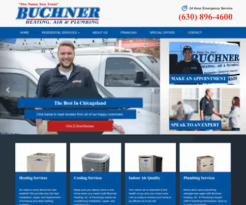 Buchnerinc.com(Buchner Heating) Screenshot