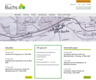 Buchs-ZH.ch(Gemeinde Buchs ZH) Screenshot