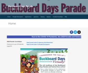 Buckboarddaysparade.org(Celebrating Rowland Heights) Screenshot