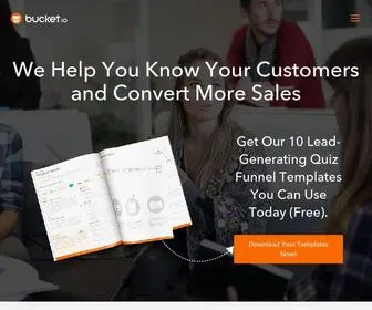Bucket.io(We Help You Know Your Customers and Convert More Sales) Screenshot