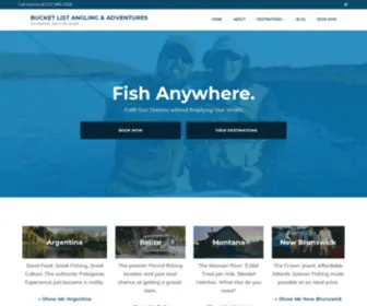 Bucketlistangler.com(Bucket List Angling) Screenshot