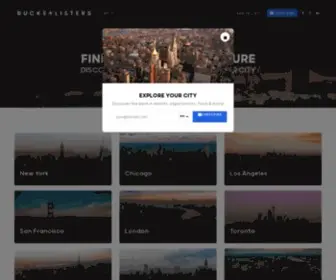 Bucketlisters.com(Bucket Listers) Screenshot