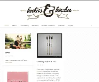 Bucketsandbunches.com(Buckets and Bunches) Screenshot
