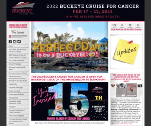 Buckeyecruise.com(Buckeye Cruise for Cancer) Screenshot