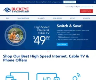 Buckeyeexpress.com(Buckeye Broadband) Screenshot