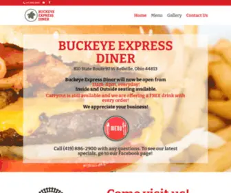 Buckeyeexpressdiner.com(Buckeye Express Diner) Screenshot