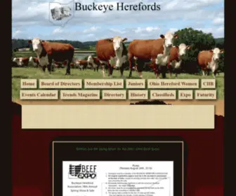 Buckeyeherefords.com(Buckeye Herefords) Screenshot