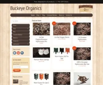 Buckeyeorganics.net(We specialize in Red Wigglers Worm) Screenshot