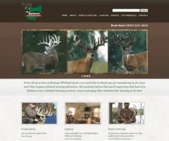 Buckeyewhitetailquest.com(Ohio trophy whitetail deer hunting) Screenshot