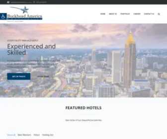 Buckheadamerica.com(Hospitality Management) Screenshot