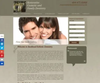 Buckheaddentist.org(Buckhead Esthetic Dentistry Offers General and Cosmetic Procedures) Screenshot