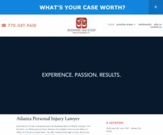 Buckheadlawgroup.com(Atlanta Personal Injury Lawyer) Screenshot