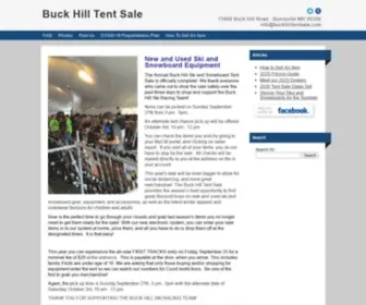 Buckhilltentsale.com(Buck Hill Tent Sale) Screenshot