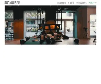 Buckhuser.ch(Fresh Cuisine at Buckhuser Restaurant and Bar in Zurich) Screenshot