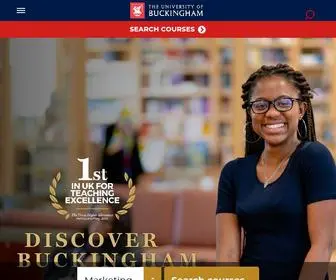 Buckingham.ac.uk(The University of Buckingham) Screenshot