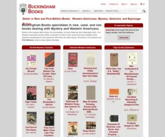 Buckinghambooks.com(Rare and First Edition books from Buckingham Books) Screenshot