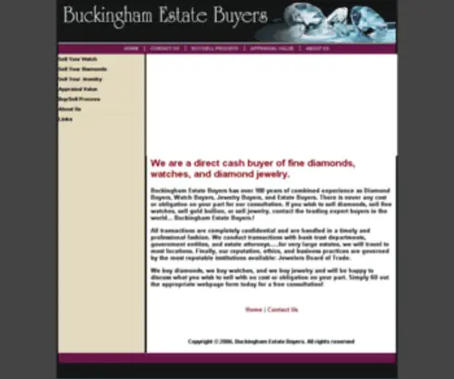 Buckinghamestatebuyers.com(Buckingham Estate Buyers) Screenshot