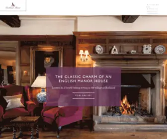 Bucklandmanor.co.uk(Luxury Country House Hotel & Restaurant in the Cotswolds) Screenshot