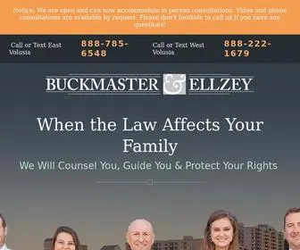 Buckmasterellzey.com(Daytona Beach Criminal & Family Lawyers) Screenshot