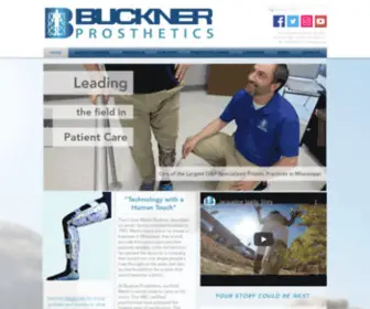 Bucknerprosthetics.com(Prosthetics and Orthotics) Screenshot