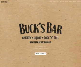 Bucksbar.co.uk(Buck's Bar) Screenshot