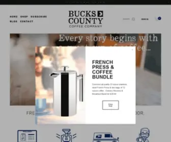 Buckscountycoffee.com(Bucks County Coffee Co) Screenshot