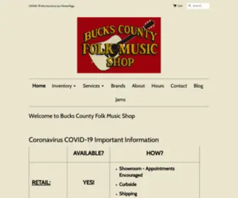 Buckscountyfolkmusic.com(Bucks County Folk Music Shop) Screenshot