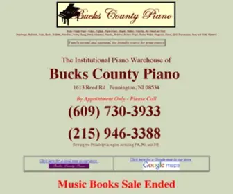 Buckscountypiano.com(100% satisfaction guaranteed. Hassle) Screenshot