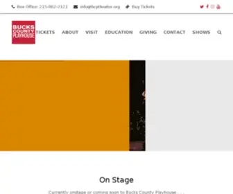 Buckscountyplayhouse.com(Bucks County Playhouse) Screenshot