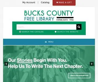 Buckslib.org(The Bucks County Free Library) Screenshot