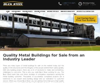 Bucksteel.com(Quality Metal Buildings for Sale) Screenshot