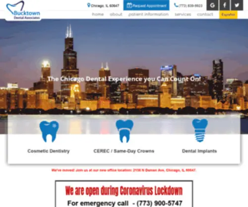 Bucktowndentalassociates.com(Bucktown Dental Associates) Screenshot