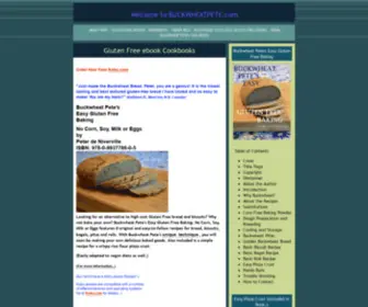 Buckwheatpete.com(Gluten Free ebook Cookbooks) Screenshot