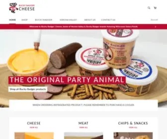 Buckybadgercheese.com(Bucky Badger Cheese and Verona Valley products) Screenshot