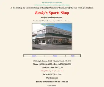 Buckys-Sports.com(Bucky's Sports Shop) Screenshot