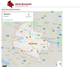 Bucurestiul.info(HARTA BUCURESTI) Screenshot