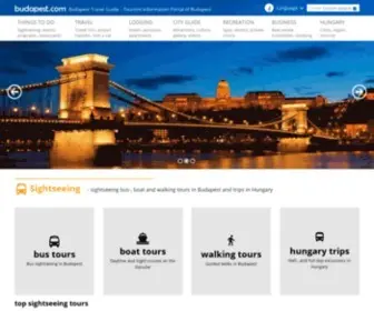Budapest.com(Budapest tourist information) Screenshot