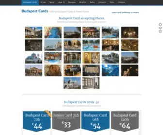 Budapestcards.com(Budapest Card) Screenshot