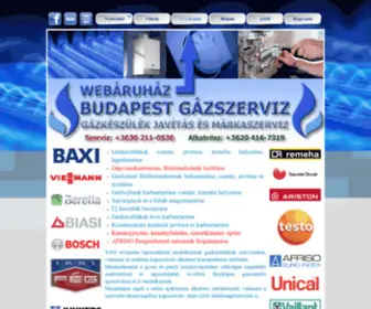 Budapestgazszerviz.hu(BUDAPEST) Screenshot