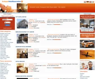Budapesthotelreservation.hu(Budapest Hotels Reservation) Screenshot