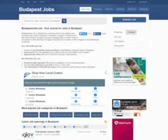 Budapestjobs.net(Foreign language Jobs in Budapest) Screenshot