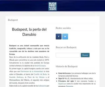 Budapestmania.com(Mapa interactivo de Budapest en español) Screenshot