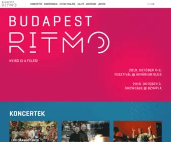 Budapestritmo.hu(Budapest) Screenshot