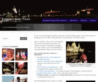 Budapestrivercruise.com(Budapest River Cruise) Screenshot