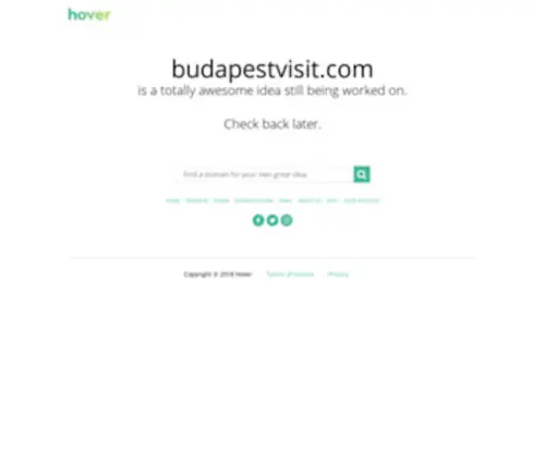 Budapestvisit.com(Budapest) Screenshot