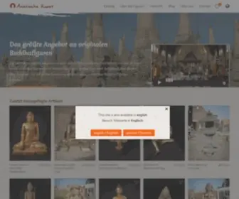 Buddhafiguren.com(Der größte in exklusiven und antiken Buddhafiguren) Screenshot