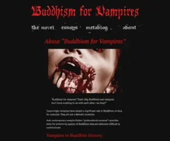 Buddhism-For-Vampires.com(Buddhism for Vampires) Screenshot