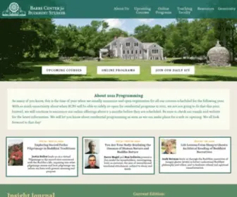 Buddhistinquiry.org(Barre Center for Buddhist Studies) Screenshot